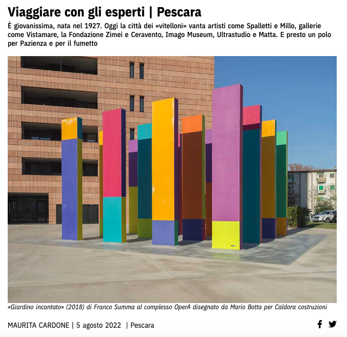 Il Giornale dell’Arte – Viaggiare con gli esperti | Pescara